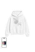 Bluza ze sznurkami z obrysem dla par 280GSM